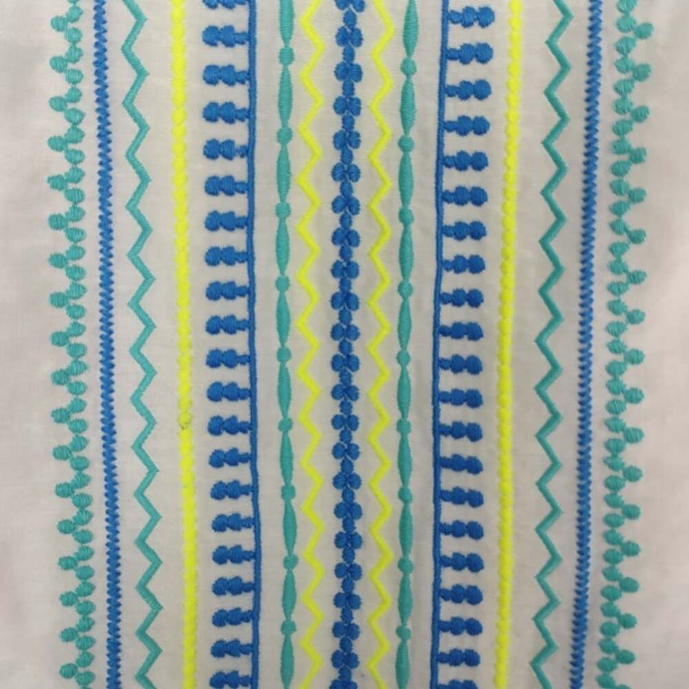 Vineyard Vines Embroidered Silk Blend Tassel Tunic Top Size XS - Picture 6 of 12